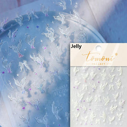 Little Red Fish Jelly Summer Goldfish Carp Ocean Beach Mermaid Sea Shiny Small Koi Soft Relief Nail Art Stickers Manicure Decals (ONLINE ORDER ONLY)