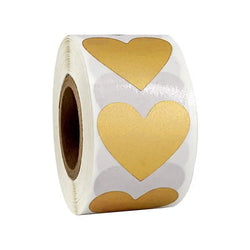 100-300pcs Heart Shape Labels Sticker 3 Colors Scratch Off Stickers DIY Handmade For Game Scratch Sticker Labels Stationer (ONLINE ORDER ONLY)