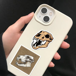 50PCS Cartoon Gothic Skeleton Animal Stickers Skateboard Guitar Computer Refrigerator Desk Graffiti Creative Sticker (ONLINE ORDER ONLY)