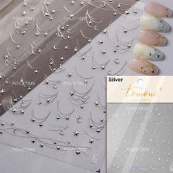 Punk Pink Leopard Print Love Heart Stars Bowknot Cool Girl 5D Self Adhesive Nail Art Stickers Ribbon Manicure Decals Wholesale (ONLINE ORDER ONLY)
