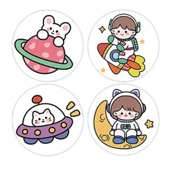 100-500pcs Children Reward Encouragement Sticker Cartoon Cute Sticker Birthday/holiday Party Gift Packaging Sealing Decor Lables (ONLINE ORDER ONLY)