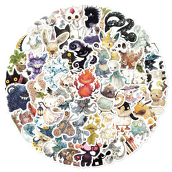 10/30/50PCS Absurd monster Cartoon Stickers Fairy tale In the Story Horror Monster Decals DIY Car Bike Laptop Guitar Kids Toy (ONLINE ORDER ONLY)
