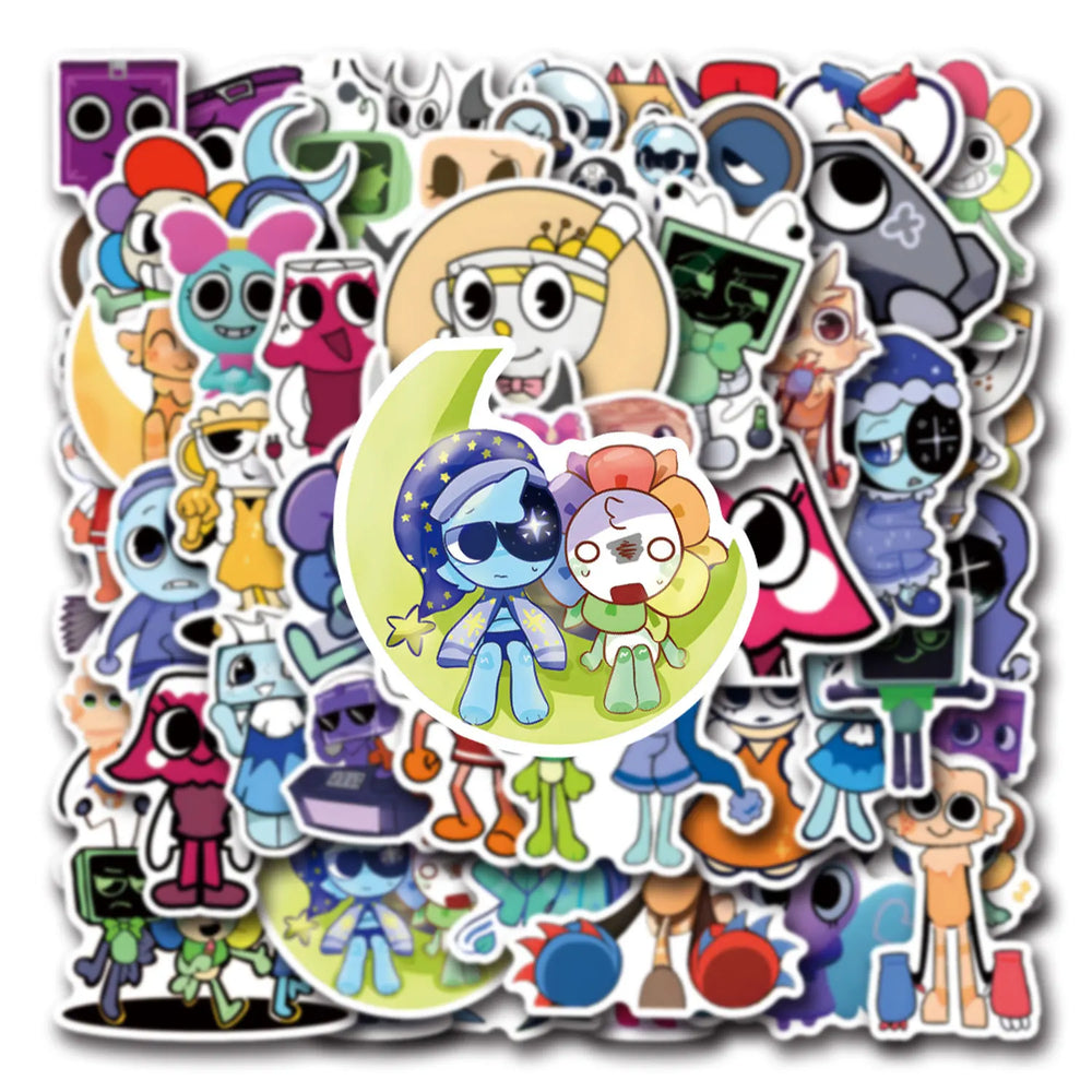 Dandys World Cartoon Graffiti Stickers for Scrapbook, Laptop, Phone, Guitar, Car, Bike, Skateboard - 10/30/50PCS (ONLINE ORDER ONLY)