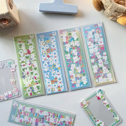 Ins Cute Bear Animals Stickers for Scrapbooking Journal Diary Album Making DIY Arts Crafts Korean Stationery Sticker (ONLINE ORDER ONLY)
