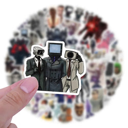 10/30/50/100PCS Skibidi Toilet Stickers Funny Game Sticker Speakerman Bosses DIY Laptop Guitar Car Bike Skateboard Decals Toy (ONLINE ORDER ONLY)