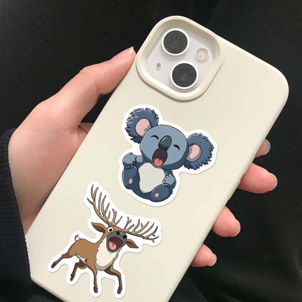 50pcs Animals Mixed Stickers Wolf Dog Bull and Bear Toy Scrapbook Diary Phone Laptop Guitar Waterproof Graffiti Decal (ONLINE ORDER ONLY)