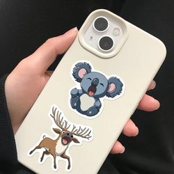 50pcs Animals Mixed Stickers Wolf Dog Bull and Bear Toy Scrapbook Diary Phone Laptop Guitar Waterproof Graffiti Decal (ONLINE ORDER ONLY)