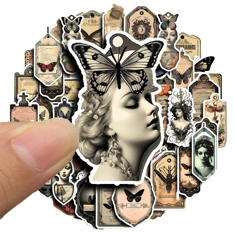Steampunk Butterfly Bookmark Sticker Decals for Phone Laptop Luggage Skateboard (ONLINE ORDER ONLY)