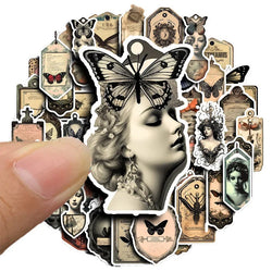 Steampunk Butterfly Bookmark Sticker Decals for Phone Laptop Luggage Skateboard (ONLINE ORDER ONLY)