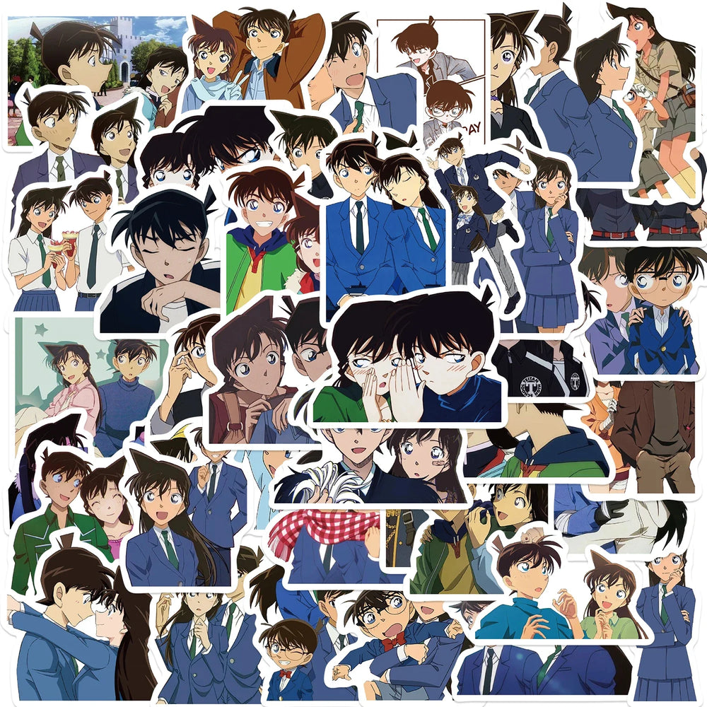 50pcs Cartoon Animation Stickers Waterproof DIY Car Decals Kids Toys Decorative Desk Laptop Water Cup Stationery Box Sticker (Online Order Only)