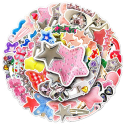 Y2K Cute Girl Stickers for Phone Laptop Luggage Skateboard - Fun Gift (Online Order Only)
