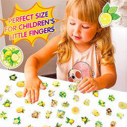 10/30/50PCS Fresh Lemon PVC Sticker Aesthetic Children's Decoration Scrapbooking Korean Stationery School Supplies for Kids (ONLINE ORDER ONLY)
