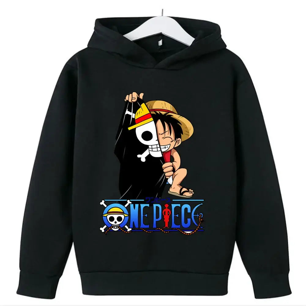 One Piece Hoodies Kids 2025 Luffy Pullover Cosplay (ONLINE ORDER ONLY)