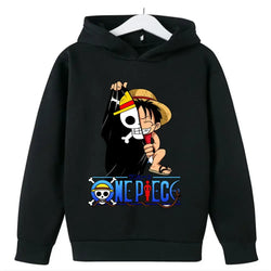 One Piece Hoodies Kids 2025 Luffy Pullover Cosplay (ONLINE ORDER ONLY)