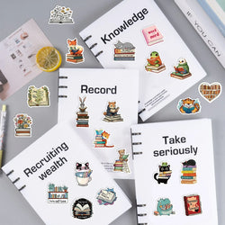 50PCS Animals Reading Stickers for Toy DIY Luggage Laptop Guitar Skateboard Phone Case Bike Car Cartoon Stickers (ONLINE ORDER ONLY)