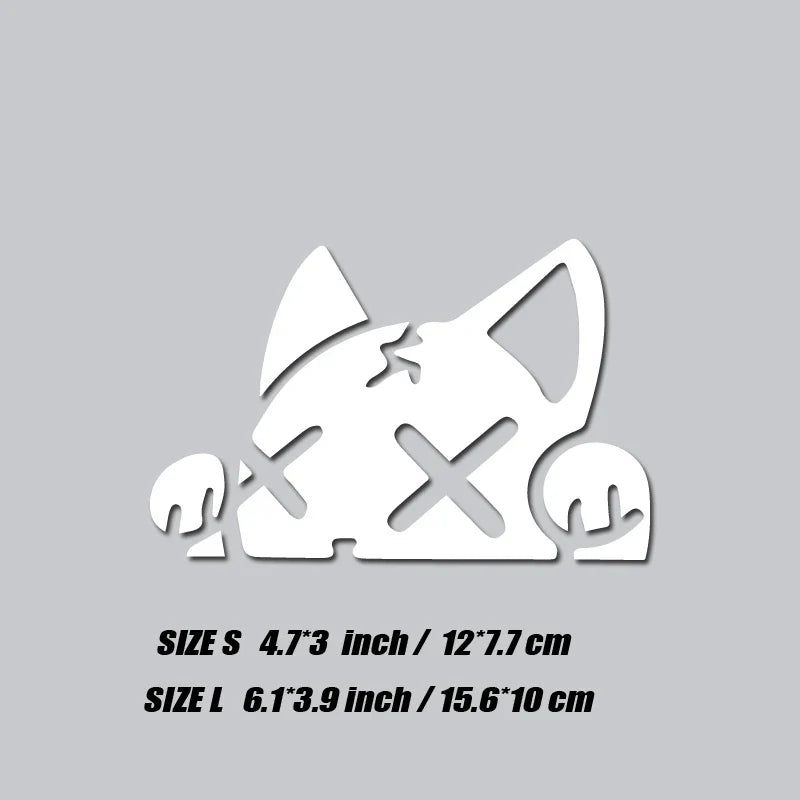 CUTE CAT DECAL,CARTOON CAT stickers,creative&funny decal with high quality for car trucks motorcycles &laptops (ONLINE ORDER ONLY)