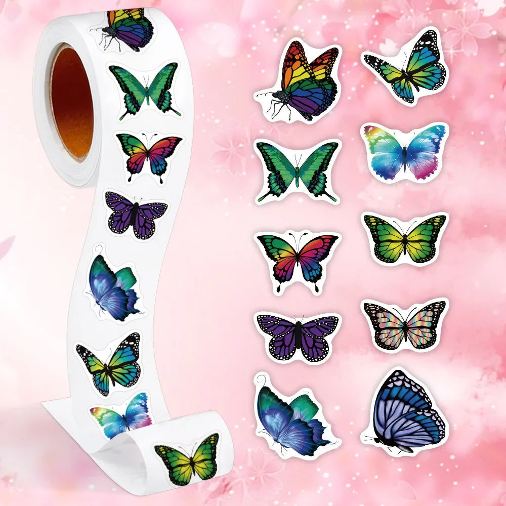 100-500pcs Butterfly Cartoon Graffiti Stickers DIY Phone Guitar Laptop Notebook Suitcase Waterproof Sticker Kids Toy (ONLINE ORDER ONLY)