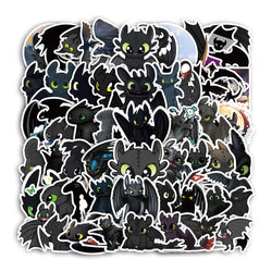 Toothless Dragon Stickers 10/30/60PCS for Laptop, Fridge, Luggage, Guitar, Bike, Skateboard (ONLINE ORDER ONLY)