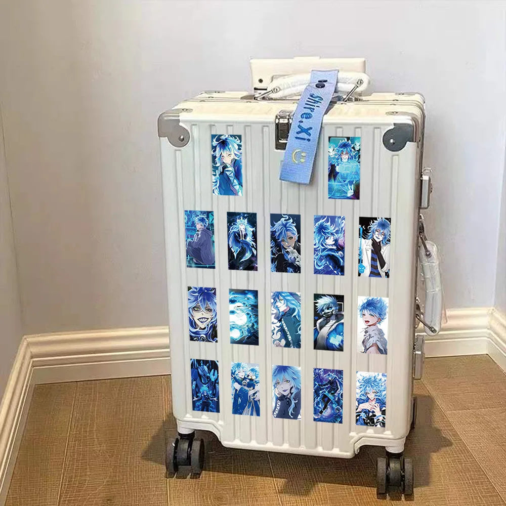 10/63Pcs Blue Cartoon Character Sticker for Kids Toy Luggage Laptop IPad Gift Waterproof Sticker Wholesale 2023 (ONLINE ORDER ONLY)