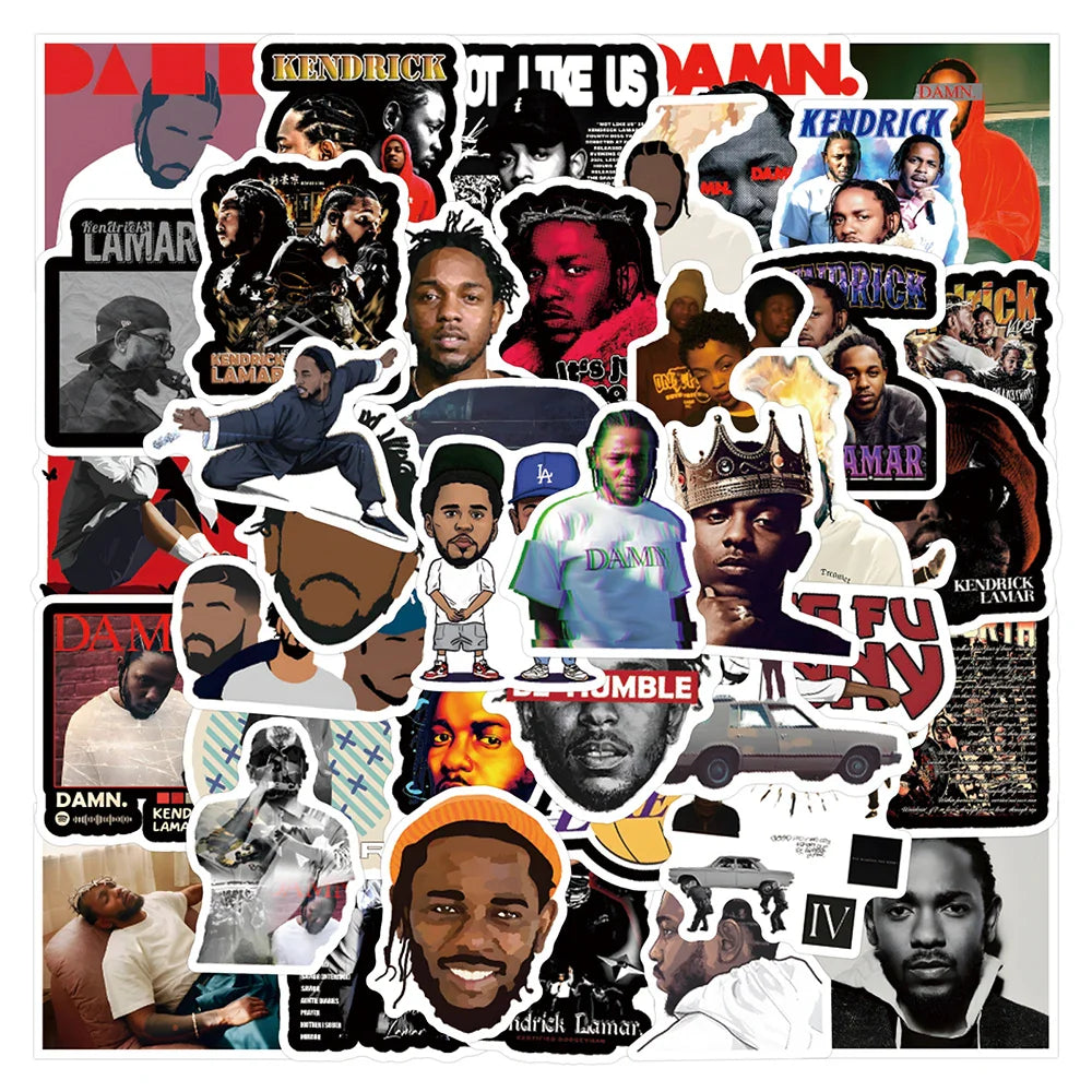 Kendrick Lamar Stickers Waterproof Decals for Skateboard Phone Guitar (Online Order Only)