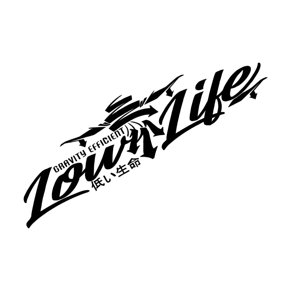 JDM Car Sticker Low Life Dropped Slammed Lowered Stance Slow Windshield Banner External Accessories Waterproof Vinyl Decals (ONLINE ORDER ONLY)