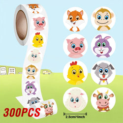 100-500pcs Reward Encouraging Graphic Stationery Animal Sticker Kindergarten School Students Child Teacher Cartoon Cute Sticker (ONLINE ORDER ONLY)