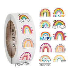 500pcs Cartoon Flowers, Vases, and Rainbow Stickers (ONLINE ORDER ONLY)