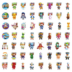 10/30/55PCS Funny Stumble Guy Stickers Cartoon Graffiti Sticker Game DIY Scrapbook Luggage Laptop Car Bike Skateboard Kids Toy (ONLINE ORDER ONLY)