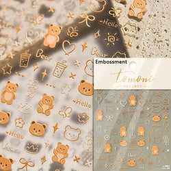 Lovely Dog Puppy Dream Heart Flower Star Pizza Food Sugar Skewers Strawberry Desserts Adhesive Nail Art Stickers Manicure Decals (Online Order Only)