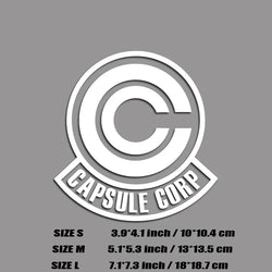 CAPSULE CORP DECAL,bulma logo,anime cartoon decal,high quality sticker for cars trucks !For a Unique look! (ONLINE ORDER ONLY)