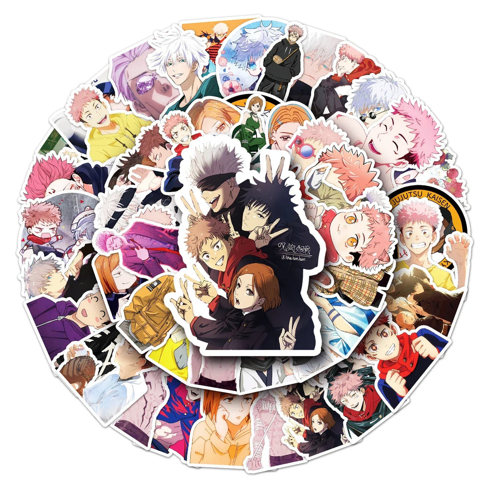 MINISO Jujutsu Kaisen Graffiti Stickers Pack for Laptop, Suitcase, Skateboard (Online Order Only)