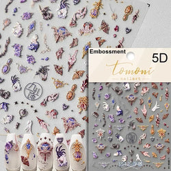 Cat Eye Shiny Blue Purple Spider Cross Love Heart Star Snake Web Jelly Thrilling Nail Art Stickers Manicure Decals Halloween (ONLINE ORDER ONLY)