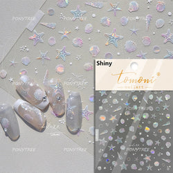 Colorful Bubbles Star Shiny Dreamy Glass Shards Flat 5D Soft Embossed Relief Self Adhesive Nail Art Sticker Chic Manicure Decal (ONLINE ORDER ONLY)