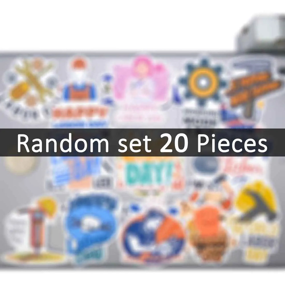 20/30/50Pieces Working Class Funny Retro Labor Day Stickers for Car Motorcycle Bike Scrapbook Luggage Phone Laptop Sticker Toys (Online Order Only)