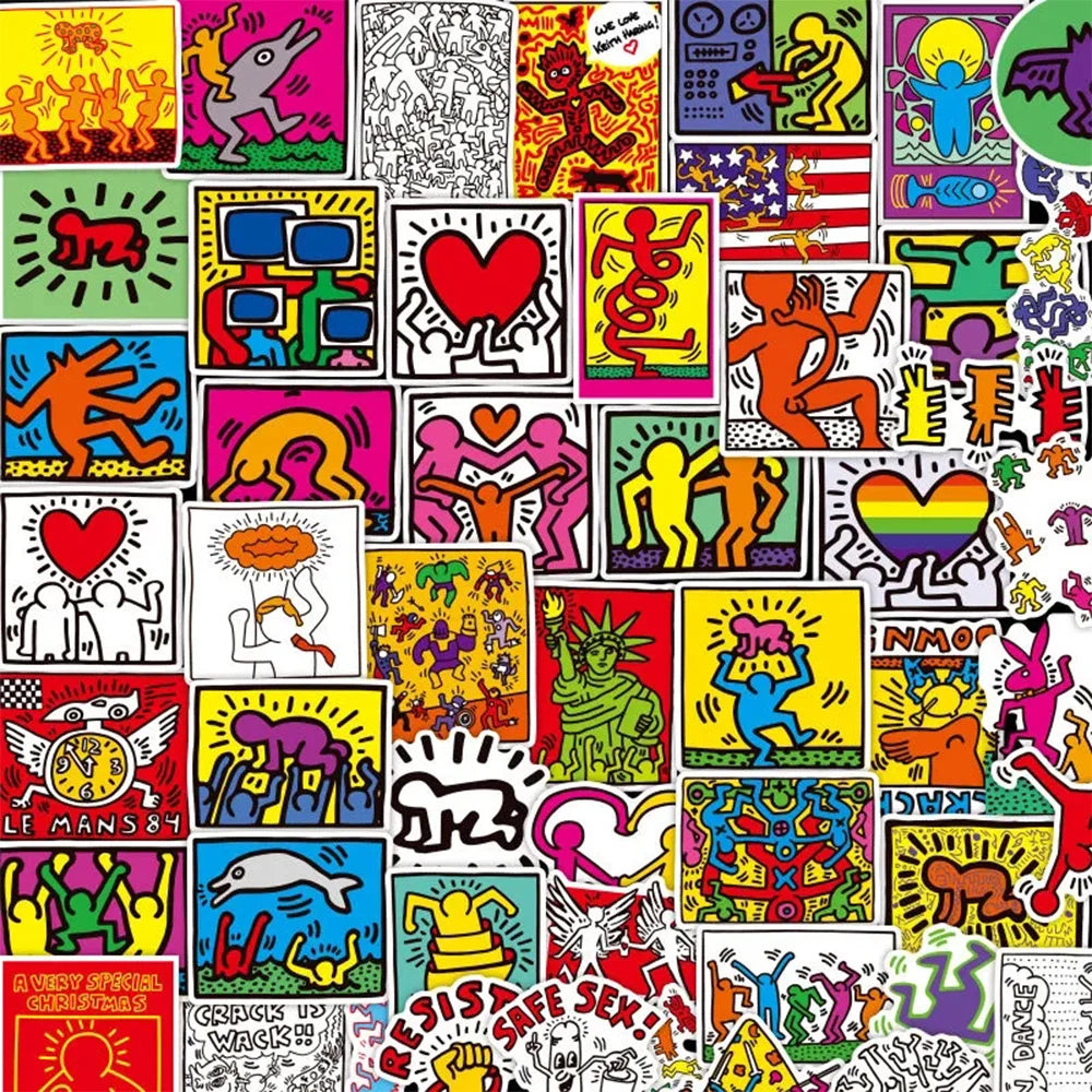 Funny Cartoon Stickers Pack - Waterproof Aesthetic Decals for Skateboard, Laptop, Stationery (ONLINE ORDER ONLY)