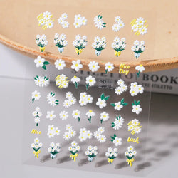 1Sheet Valentine's Day Decals 5D Nail Art Stickers Heart Self-Adhesive Slider Love Letters DIY Manicure Accessories "Dopamine" % (ONLINE ORDER ONLY)