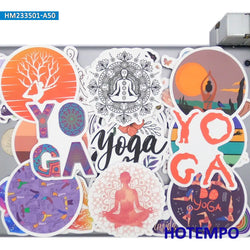 20/30/50Pieces India Culture Chakras Style Yoga Stickers for Girls Journal Scrapbook Car Bike Luggage Phone Laptop Sticker Toys (Online Order Only)