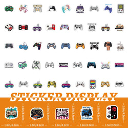 10/30/50/100PCS Cartoon Joystick Gamepad Stickers Phone Skateboard Laptop Bike Fridge Water Glass PVC Waterproof DIY Toys Decals (ONLINE ORDER ONLY)