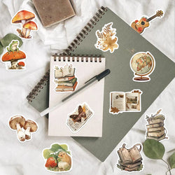 50pcs Retro Aesthetic Animals Cartoon Stickers for Travel Luggage Notebook Guitar Laptop Phone Stationery Water Bottle (ONLINE ORDER ONLY)