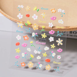 1Sheet Valentine's Day Decals 5D Nail Art Stickers Heart Self-Adhesive Slider Love Letters DIY Manicure Accessories "Dopamine" % (ONLINE ORDER ONLY)