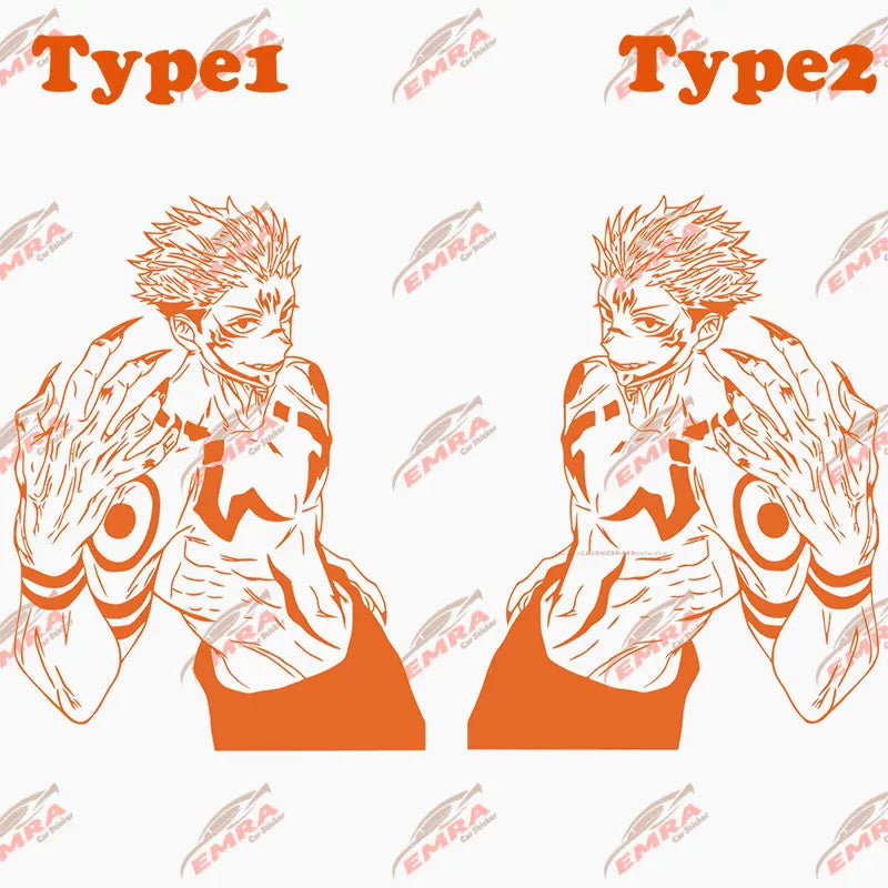 Anime Large Stickers For Car Sticker Handsome Boy Window Body Hood Decoration Die Cutting Waterproof Prevent PVC Vinyl Decals (ONLINE ORDER ONLY)