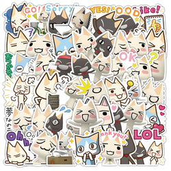 Cute Inoue Toro Cat Stickers 10/30/50PCS Cartoon Meme Decals for Luggage Laptop Phone Guitar Bike Kids Toys (Online Order Only)