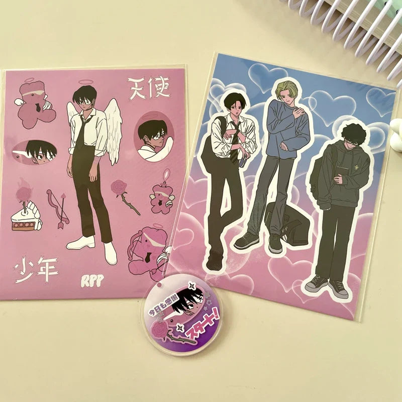 Korean Ins Cute Retro Girl Sticker Planner Scrapbooking DIY Album Decoration Sticker Aesthetic Personalized Kawaii Stationery (ONLINE ORDER ONLY)