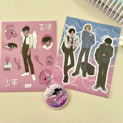 Korean Ins Cute Retro Girl Sticker Planner Scrapbooking DIY Album Decoration Sticker Aesthetic Personalized Kawaii Stationery (ONLINE ORDER ONLY)