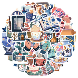 Kawaii Winter Aesthetic Stickers for Laptop, Phone, Fridge, Suitcase - 10/30/50pcs (Online Order Only)