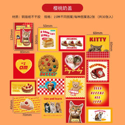 30pcs/lot Sweet Pictorial Series Scrapbooking Stickers Korean ins Hand Account Journal Collage Deco Material Stationery Sticker (ONLINE ORDER ONLY)