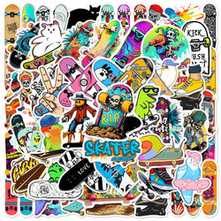 Skateboard Graffiti Stickers 10/25/50pcs for DIY Phone Laptop Guitar Water Bottle Suitcase Helmet Car (ONLINE ORDER ONLY)