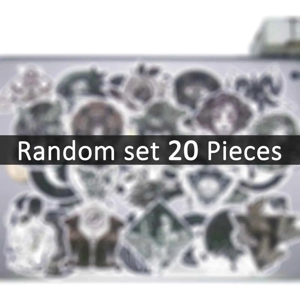 20/30/50Pieces, Gothic Style Stickers, Mysterious Witch Magic Fairy, Dark Retro Art, for DIY Creative Decoration, Funny Sticker (Online Order Only)