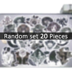 20/30/50Pieces, Gothic Style Stickers, Mysterious Witch Magic Fairy, Dark Retro Art, for DIY Creative Decoration, Funny Sticker (Online Order Only)