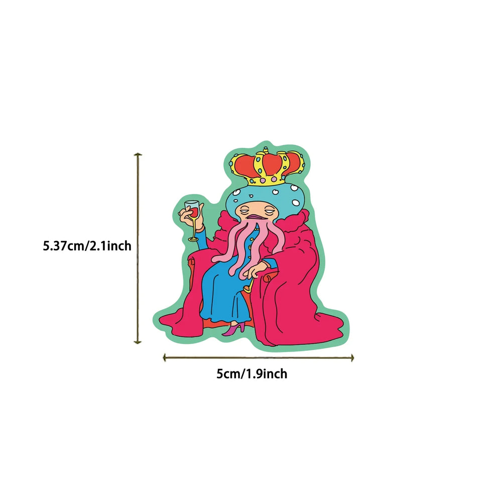 50pcs Cartoon Colorful Animal Stickers For Luggage Skateboard Laptop Guitar Aesthetic Graffiti Sticker Decals Toys (ONLINE ORDER ONLY)